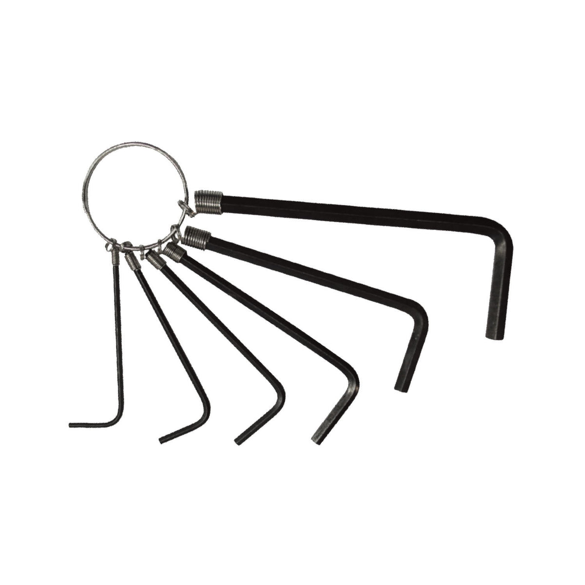 Vulcan JLW0426-3 Hex Key Set SAE, 6-Piece, Carbon Steel, Black Oxide, Black, Specifications: SAE Measurement