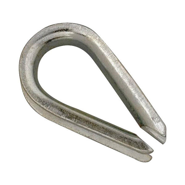 Campbell T7670639 Wire Rope Thimble, 5/16 in Dia Cable, Malleable Iron, Electro-Galvanized