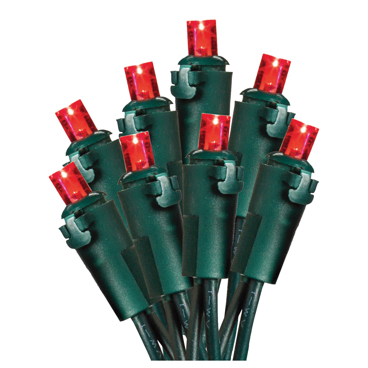 Hometown Holidays U15E302D Light Set, Christmas, 120 V, 4.8 W, 70-Lamp, LED Lamp, Red Lamp, 18.58 ft L