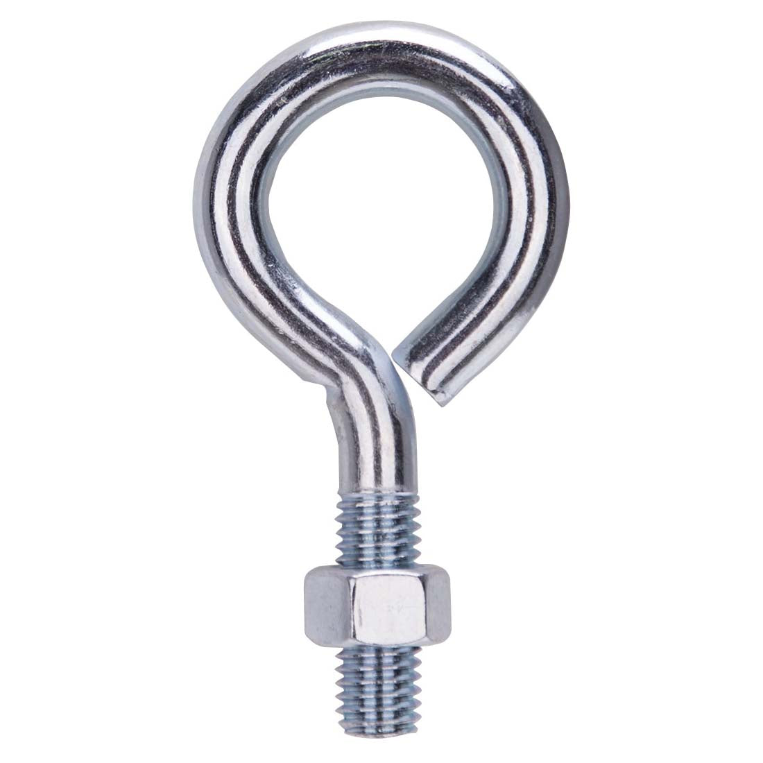 ProSource LR287 Eye Bolt, 12.5 mm Thread, Machine Thread, 1-3/8 in L Thread, 2-1/8 in Dia Eye, 630 lb Working Load, Zinc