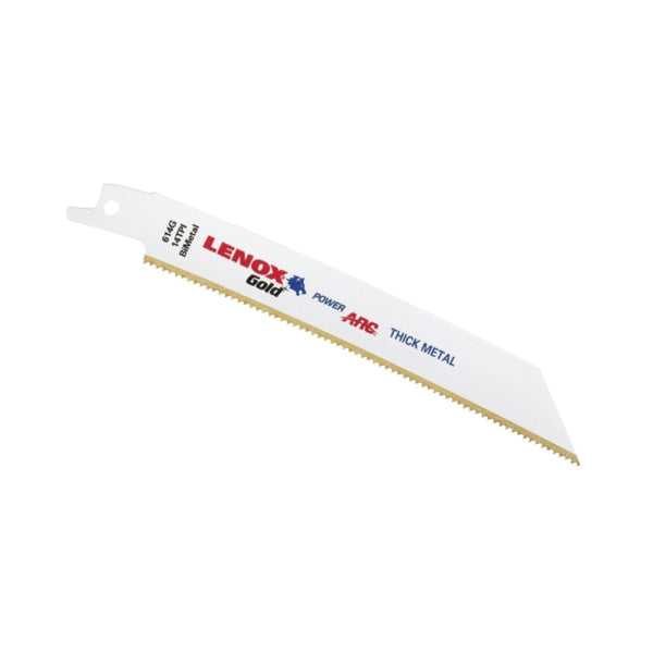 Lenox Gold 21067614GR Reciprocating Saw Blade, 3/4 in W, 6 in L, 14 TPI