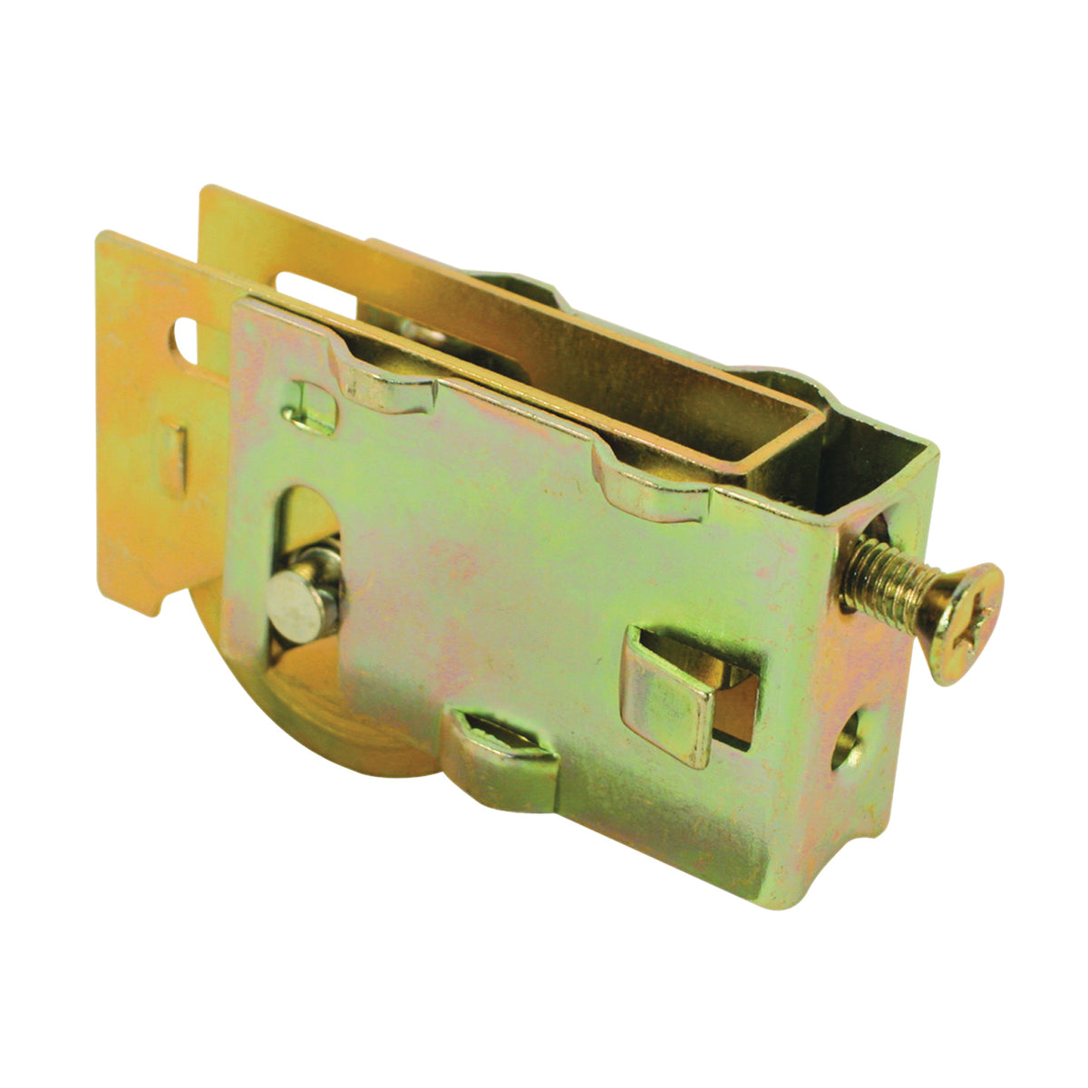 Prime-Line D 1688 Roller Assembly, 1-1/4 in Dia Roller, 5/16 in W Roller, Steel, 1-Roller, Plain Back Mounting