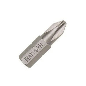 IRWIN 3510052C Insert Bit, #1 Drive, Phillips Drive, 1/4 in Shank, Hex Shank, 1 in L, High-Grade S2 Tool Steel