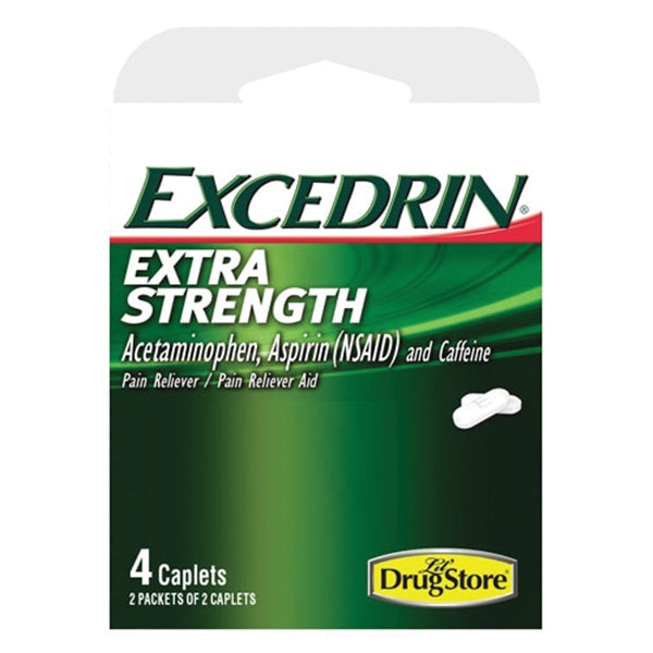 Excedrin 97102 Pain Reliever, 4 CT, Tablet