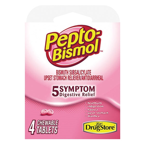 Pepto Bismol 97232 Digestive Relief, 4, Tablet