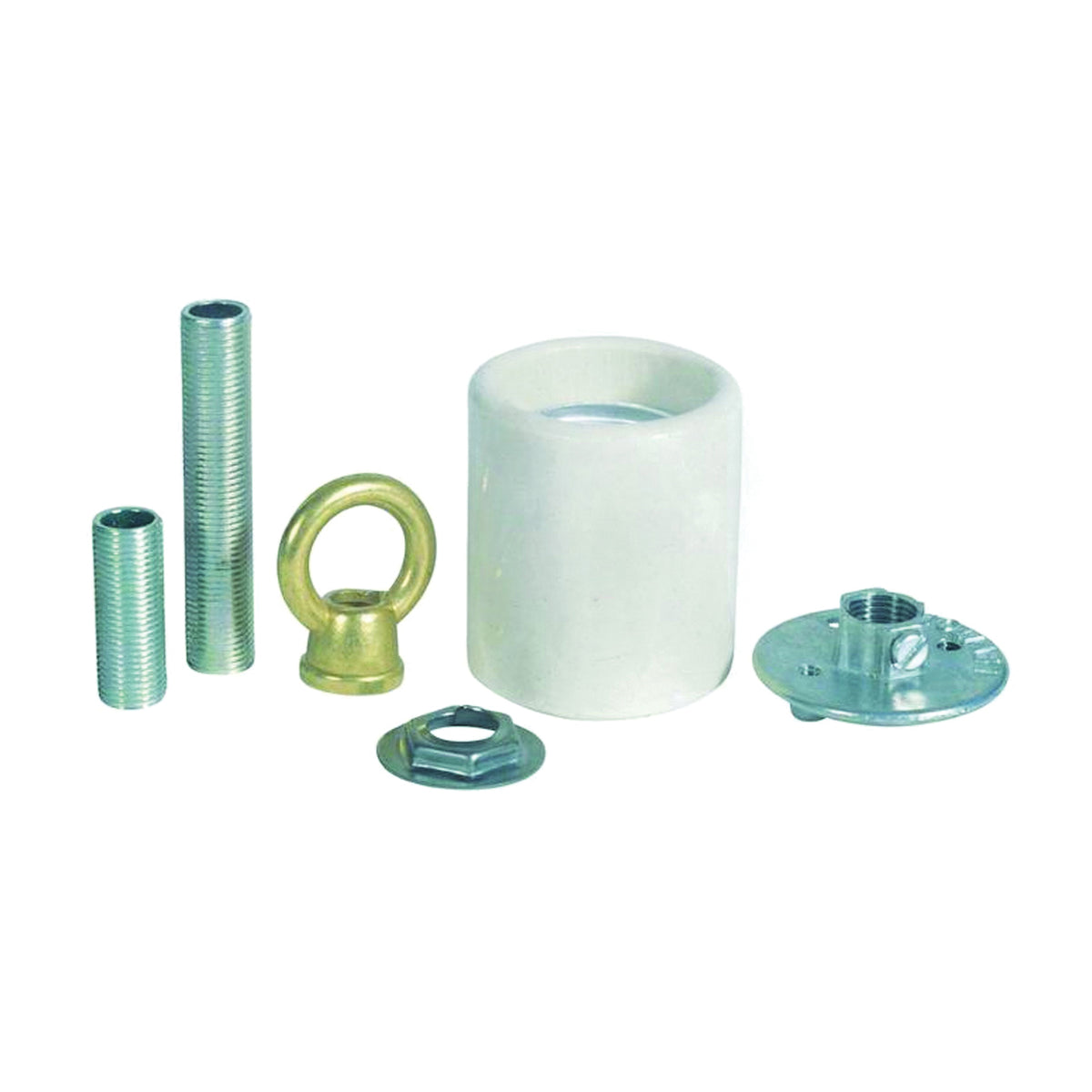 Westinghouse 7040800 Socket Adapter Kit, Keyless, Ceramic, White