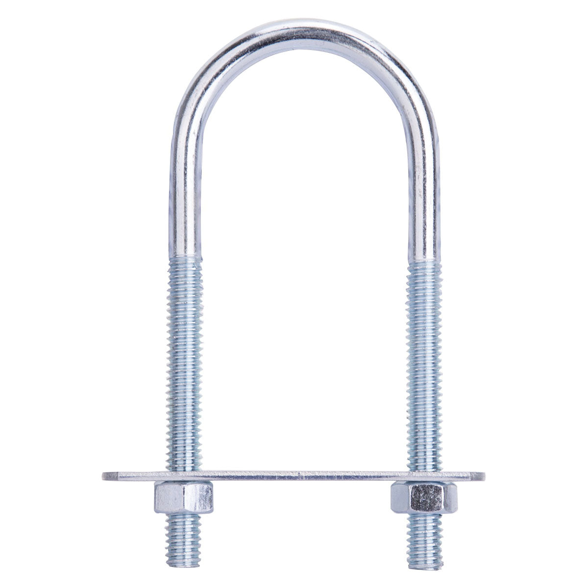 ProSource LR365 U-Bolt, 5/16 in Thread, 2-1/2 in L Thread, Steel, Zinc