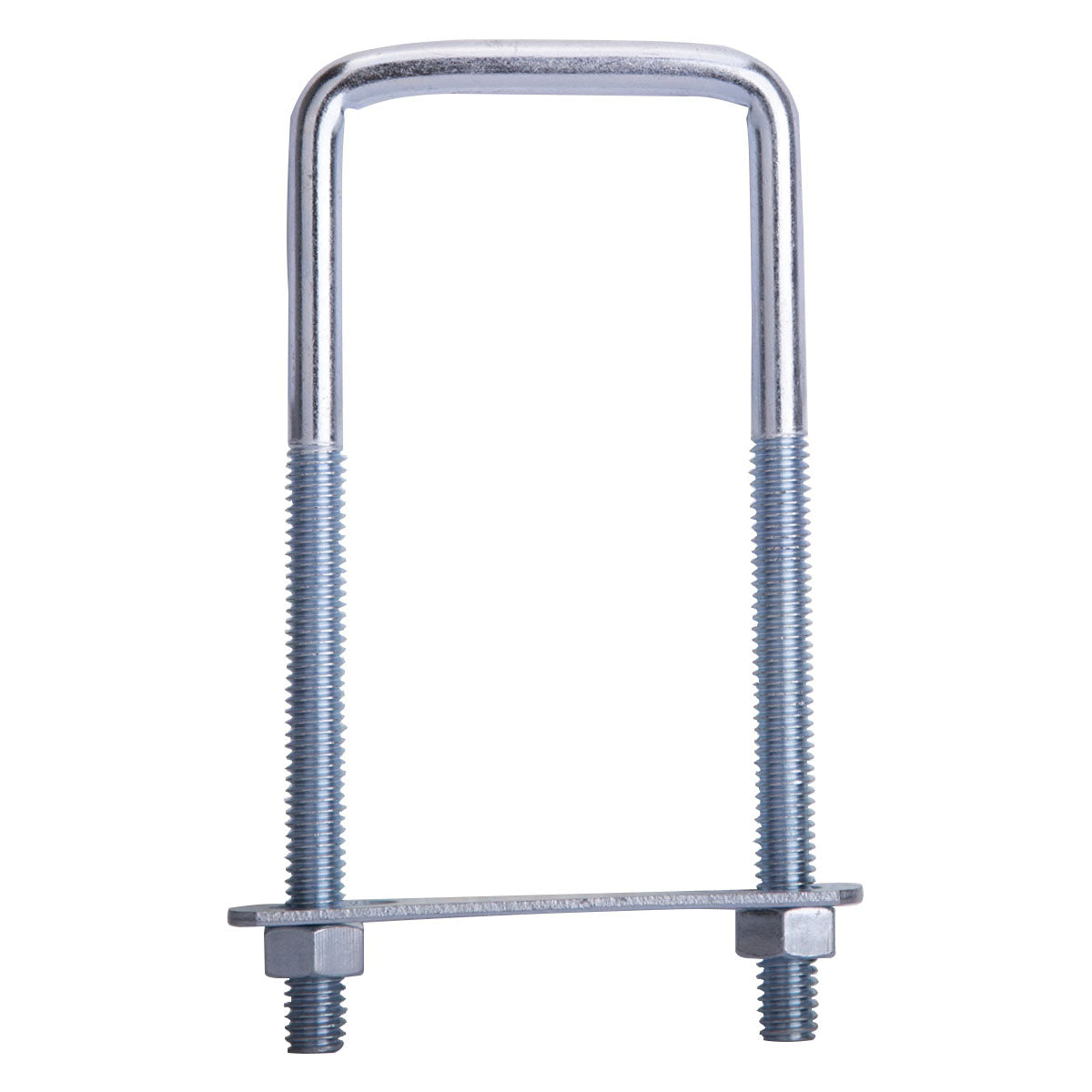 ProSource LR351 U-Bolt, 5/16 in Thread, 3 in L Thread, Steel, Zinc