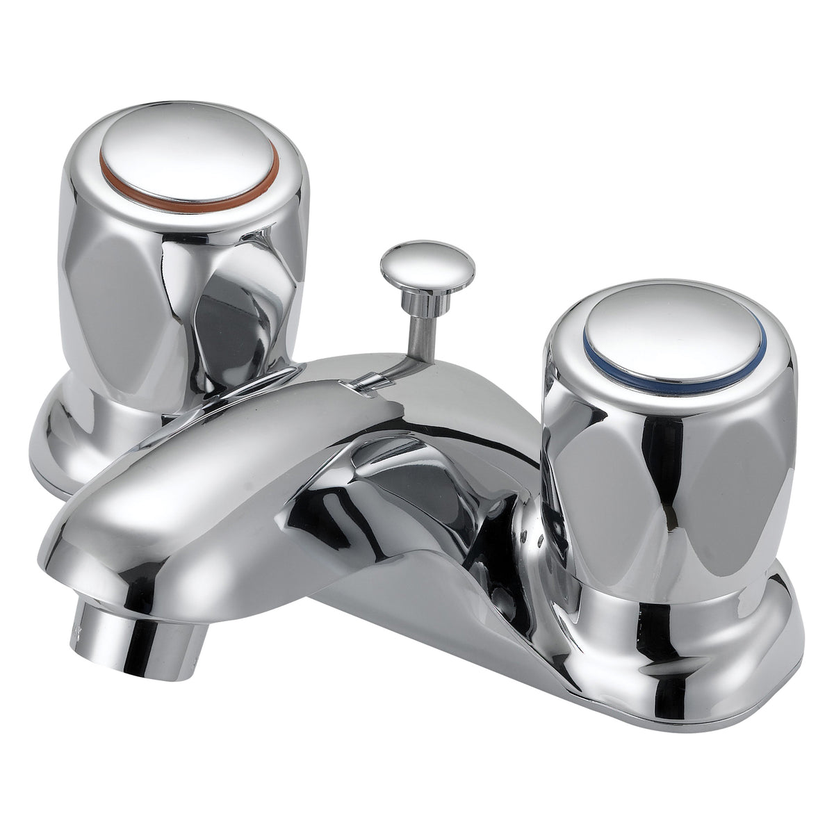 Boston Harbor F5120052CP Lavatory Faucet, 1.2 gpm, 2-Faucet Handle, 3-Faucet Hole, Metal/Plastic, Chrome Plated