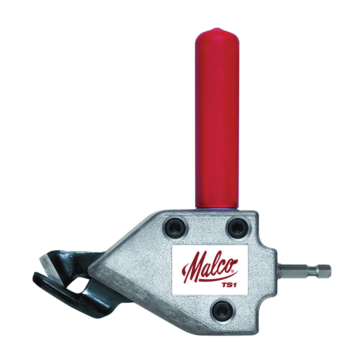 Malco TS1 Metal Cutting Attachment Shear, Steel, Galvanized, For: 1200 rpm 3/8 in Cordless or Corded Drill