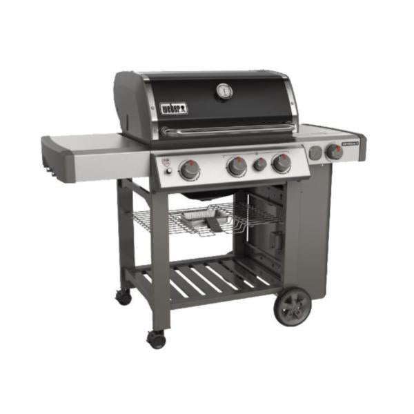 Weber GENESIS II 61012001 Grill, 39000 Btu BTU, Liquid Propane, 3 -Burner, 513 sq-in Primary Cooking Surface, Black