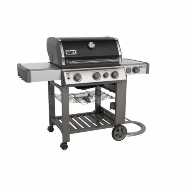 Weber GENESIS II 66012001 Grill, 39000 Btu BTU, Natural Gas, 3 -Burner, 513 sq-in Primary Cooking Surface, Black