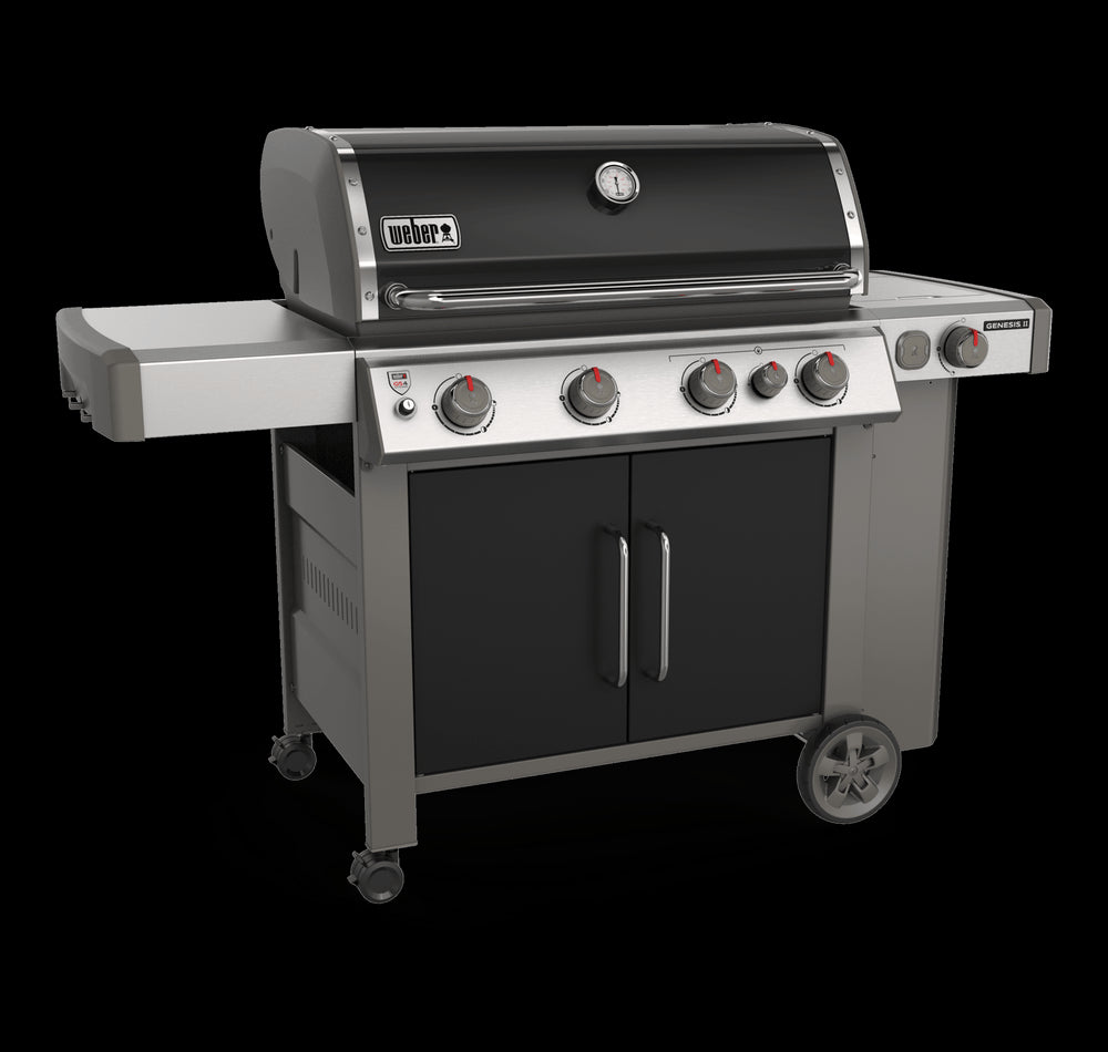 Weber GENESIS II E-435, 62016001 Gas Grill, Liquid Propane, 4 -Burner, Stainless Steel Body