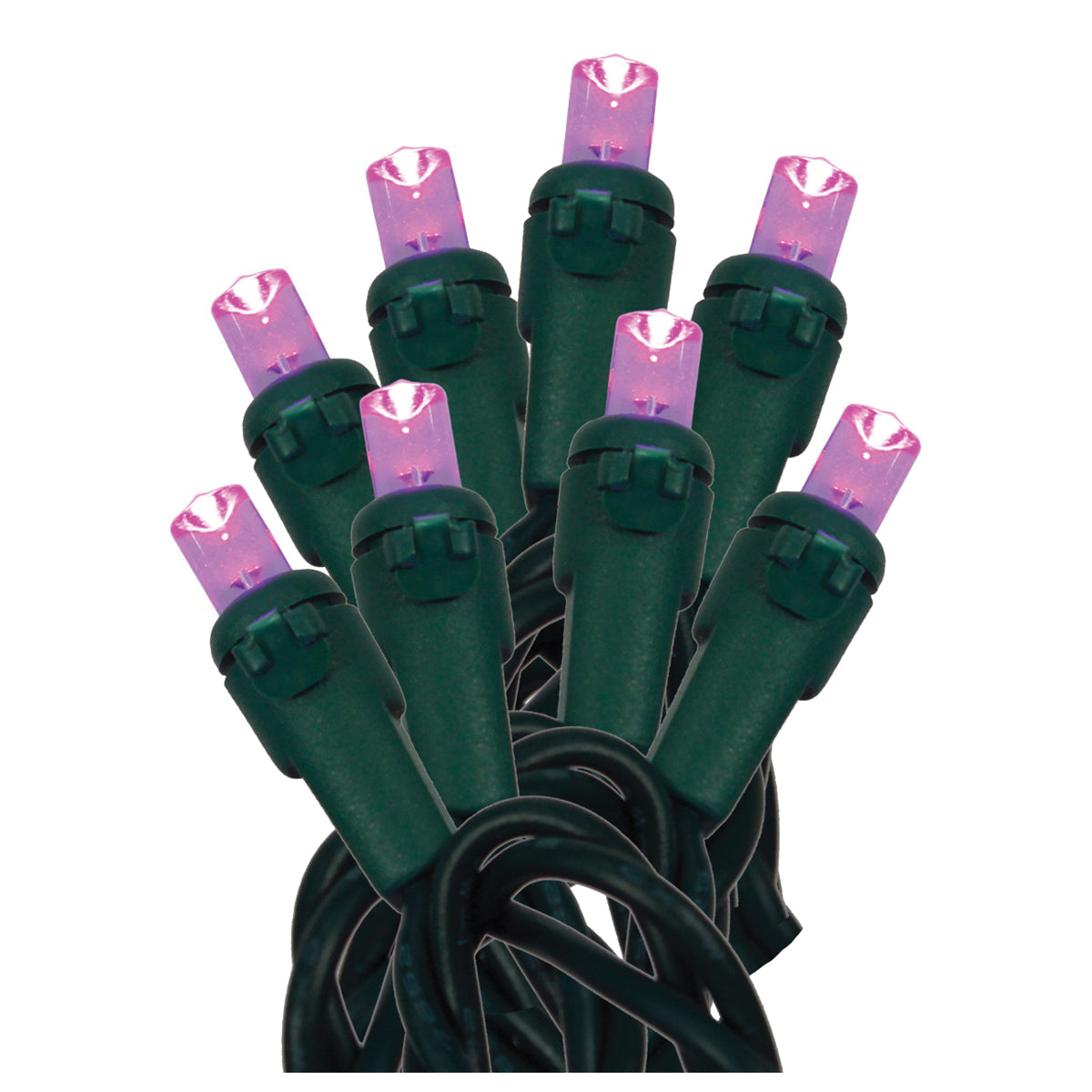 Hometown Holidays U15E302H Light Set, Christmas, 120 V, 4.8 W, 70-Lamp, LED Lamp, Purple Lamp, 18.58 ft L