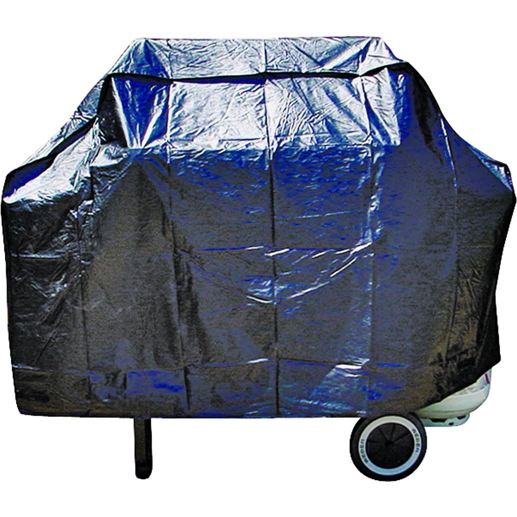 Omaha Grill Cover, 22 in W, 37 in H, Vinyl, Black