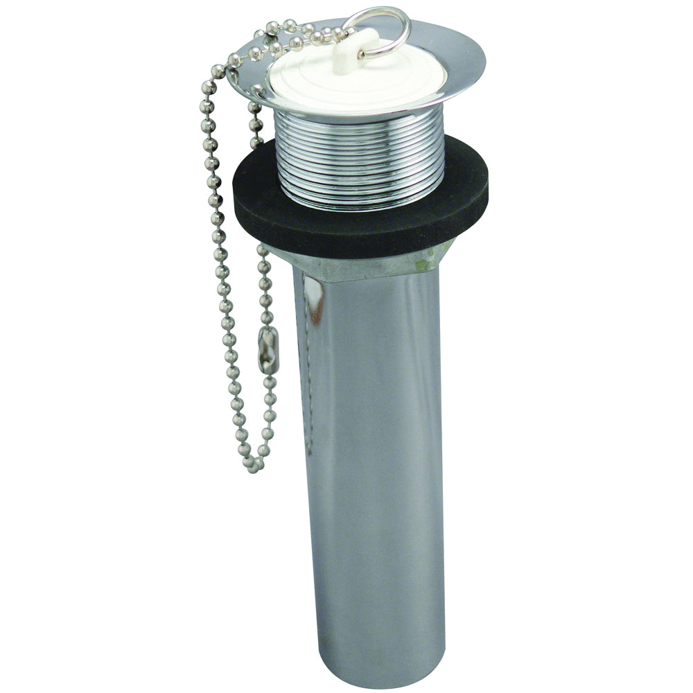 Plumb Pak PP820-75 Lavatory Plug, Brass/Rubber, Chrome