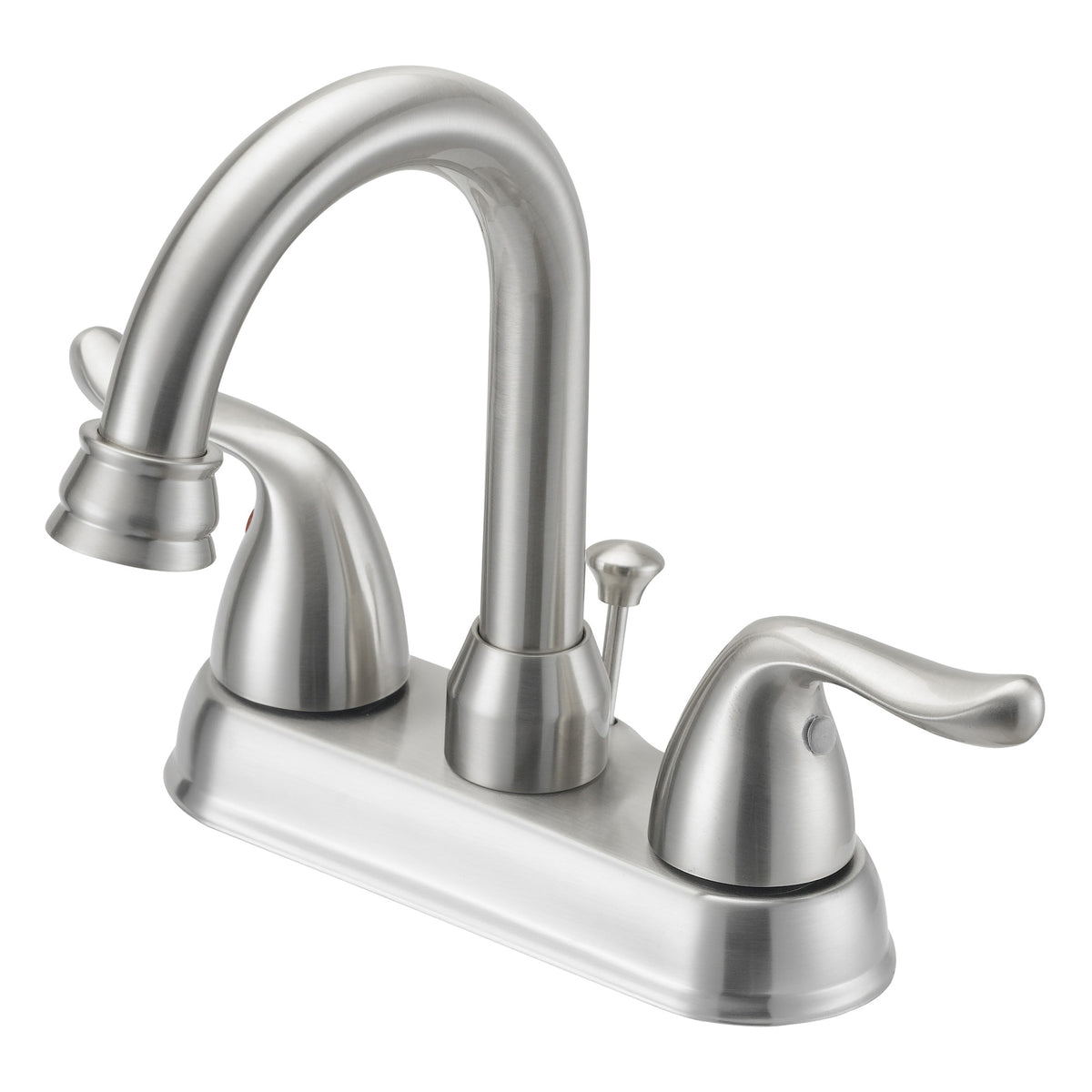 Boston Harbor TQ-5111080NP Lavatory Faucet, 1.2 gpm, 2-Faucet Handle, 3-Faucet Hole, Metal/Plastic, Brushed Nickel