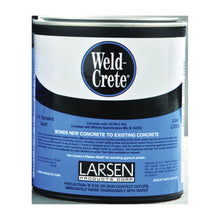 Load image into Gallery viewer, Larsen Weld-Crete WCQ06 Bonding Agent, Liquid, Low to Slight Acetic, Blue, 1 qt Pail
