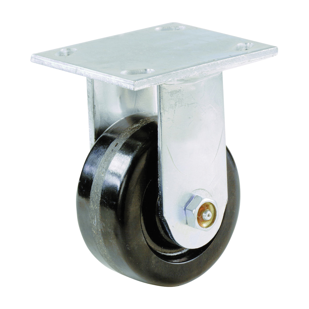 Shepherd Hardware 9775 Rigid Caster, 6 in Dia Wheel, Phenolic Wheel, 840 lb