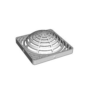 DrainTech 0903SDG Atrium Grate, 9 in L, 9 in W, Square, 1/4 in Grate Opening, Polyethylene, Green