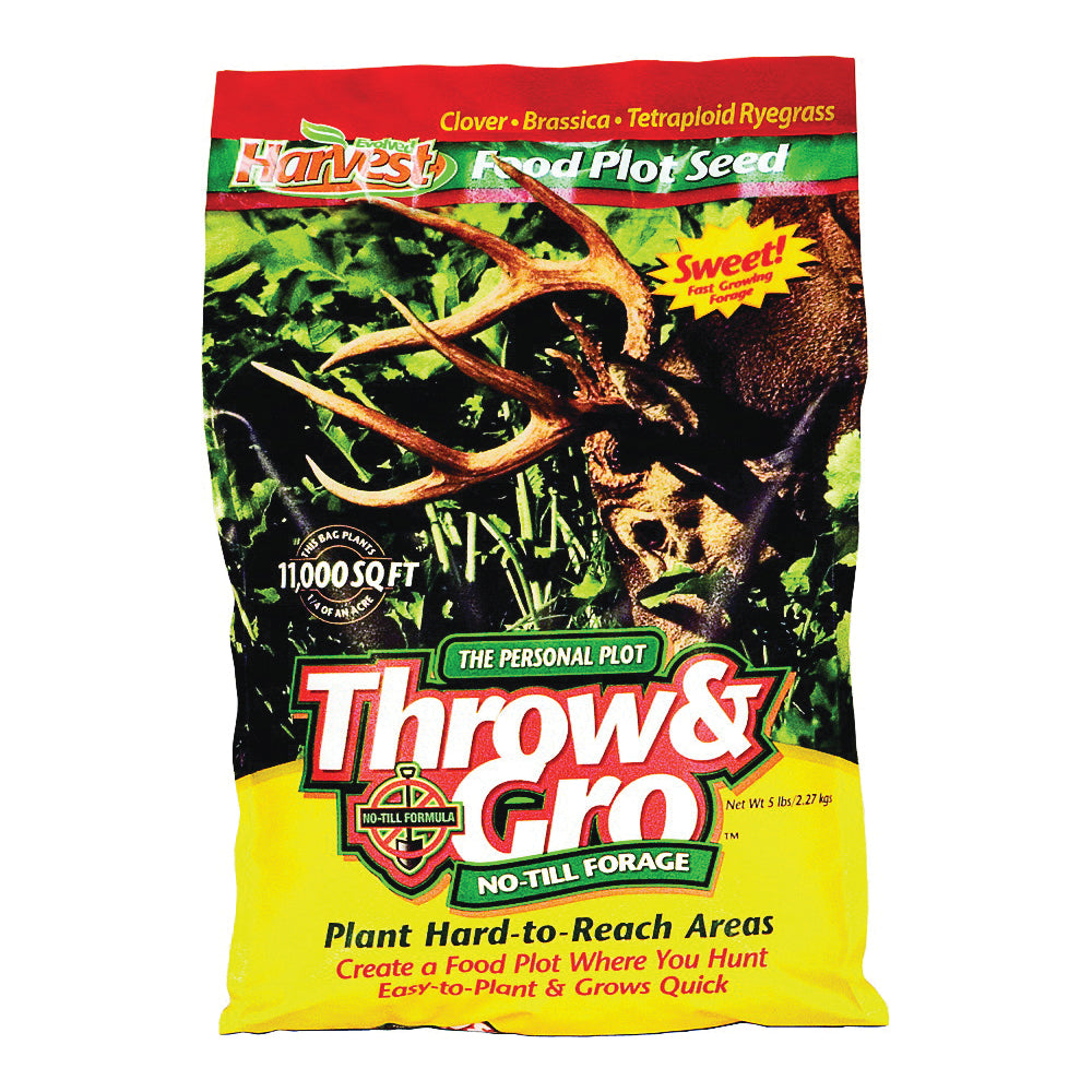 Evolved Habitats Throw &amp; Gro EVO70505 Food Plot Seed, 5 lb Bag