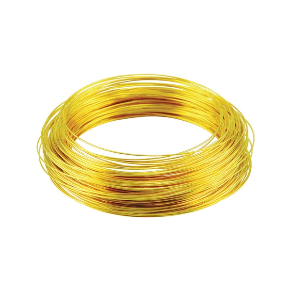 HILLMAN 50151 Utility Wire, 50 ft L, 20 Gauge, Brass