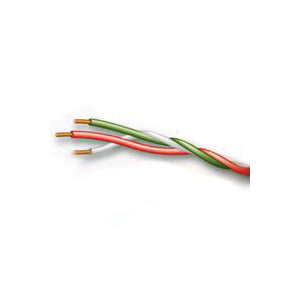 CCI 5408 Bell Wire, 18 AWG Wire, 3 -Conductor, Thermoplastic Insulation, Green/Red/White Sheath, 150 V