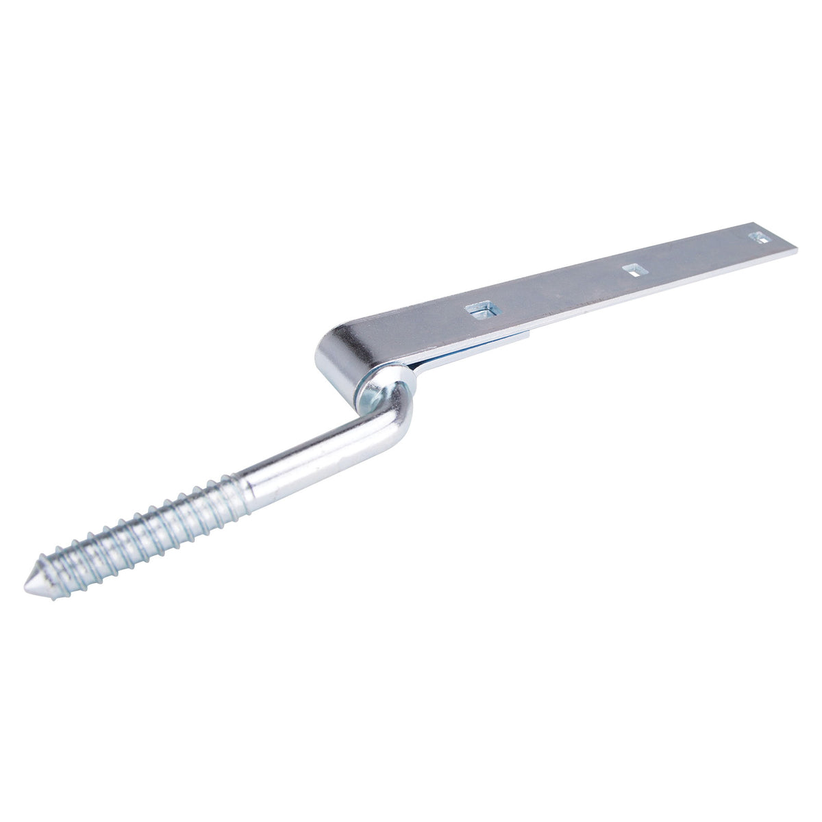 ProSource LR-089PS Hook/Strap Hinge, 9-3/4 in W Frame Leaf, 1-1/4 in H Frame Leaf, 4 mm Thick Leaf, Steel, Zinc