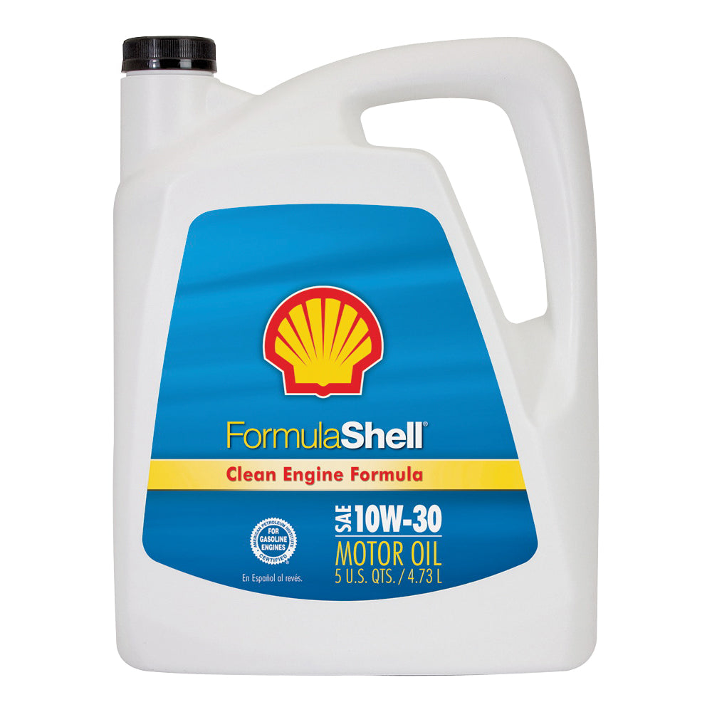 Formula Shell Clean Engine 550045249 Motor Oil, 10W-30, 5 qt Bottle