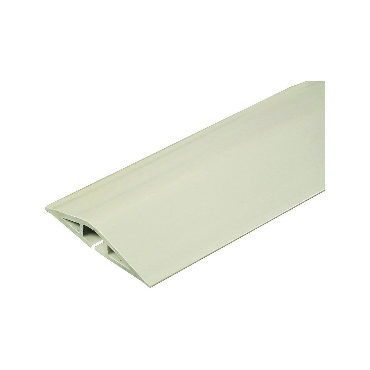 Wiremold CDI-15 Cord Protector, 15 ft L, 2-1/2 in W, Rubber, Ivory