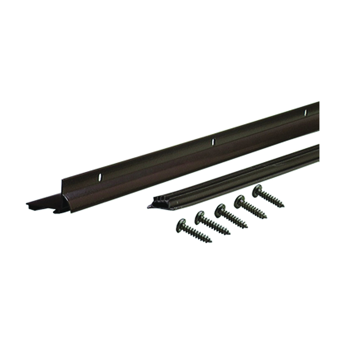 M-D 06056 Door Bottom with Drip Cap, 36 in L, 1-3/32 in H, Aluminum, Bronze