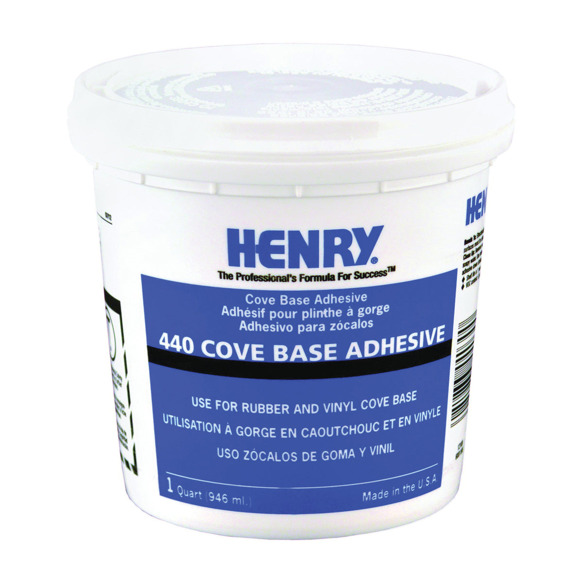 HENRY 12109 Cove Base Adhesive, Beige, 1 qt Cartridge