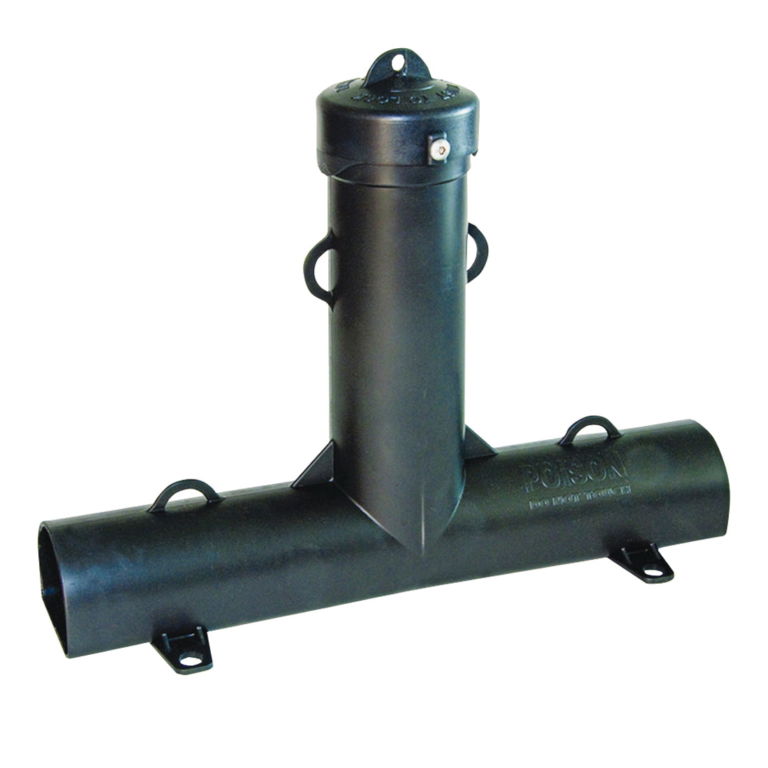 J.T. EATON 902R Bait Station, 15-1/4 in L, 4-1/2 in W, 12 in H, Plastic, Black