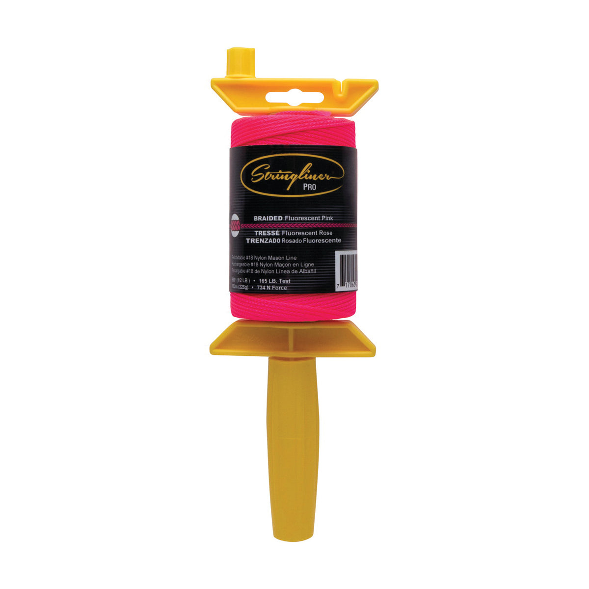 Stringliner 25462 Line Reel, 500 ft L Line, Fluorescent Pink Line