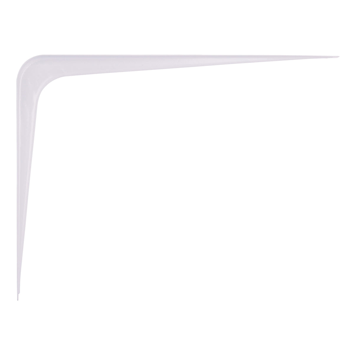 ProSource 21140HL-PS Shelf Bracket, 110 lb/Pair, 10 in L, 8 in H, Steel, White