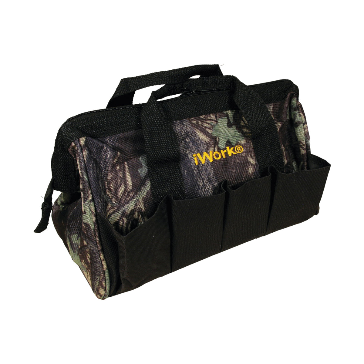 iWORK 72-311 Tool Bag, 7.87 in W, 1.18 in D, 12.99 in H, 10-Pocket, Black