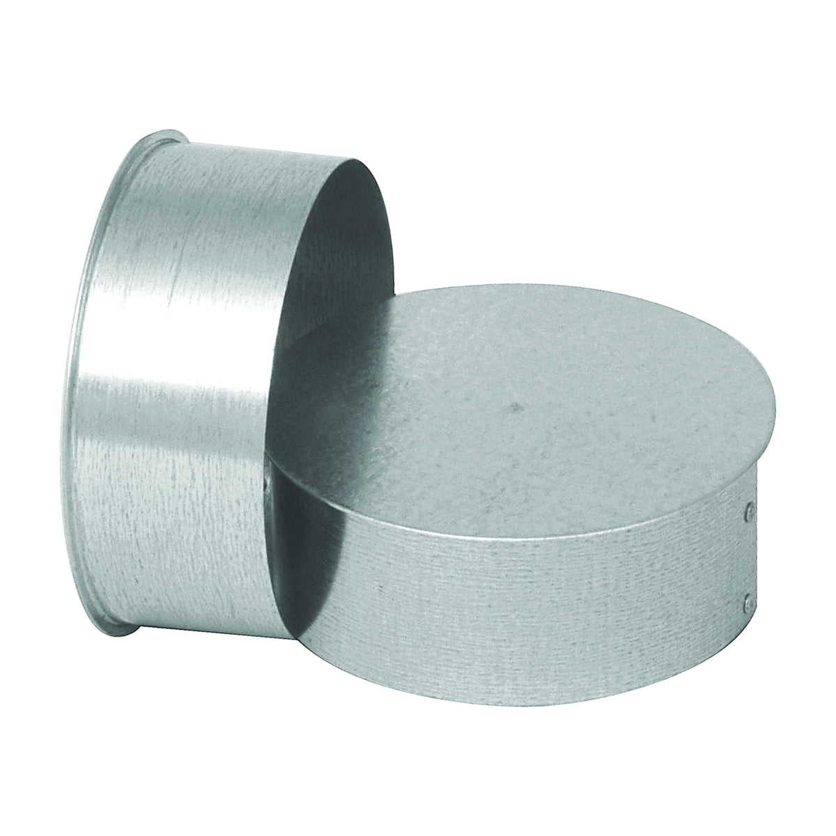 Imperial GV0726 Round End Cap, 8 in Dia, Galvanized Steel, Galvanized