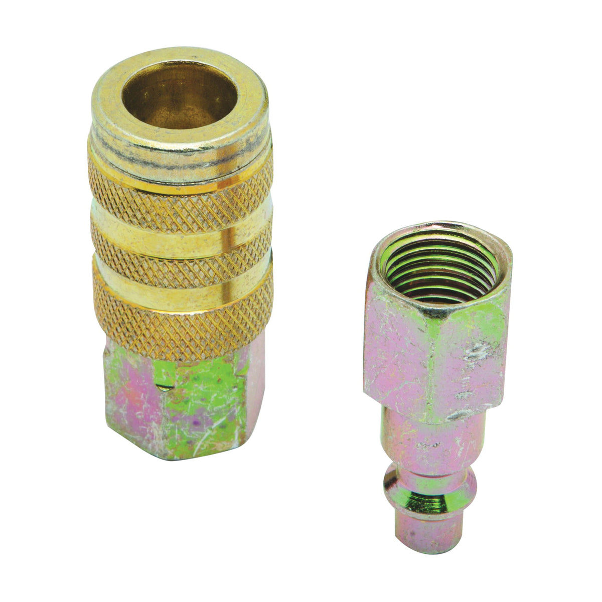 Bostitch IHKIT-14F Hose Coupler Kit, 1/4 x 1/4 in, FNPT, Steel, Plated