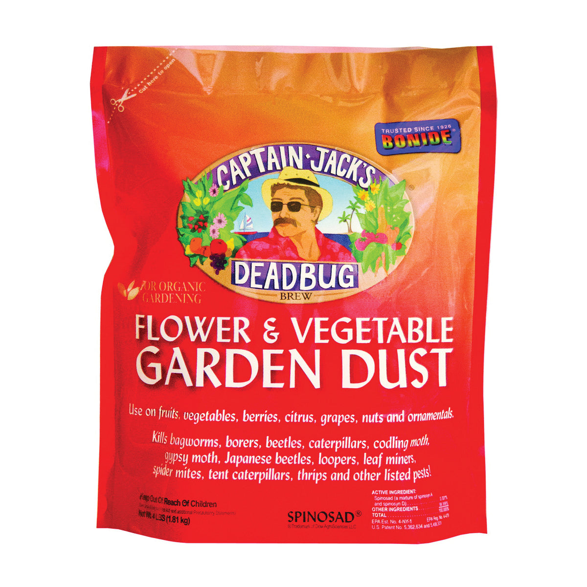 Bonide Deadbug Brew 258 Flower/Vegetable Garden Dust, Solid, 4 lb Bag