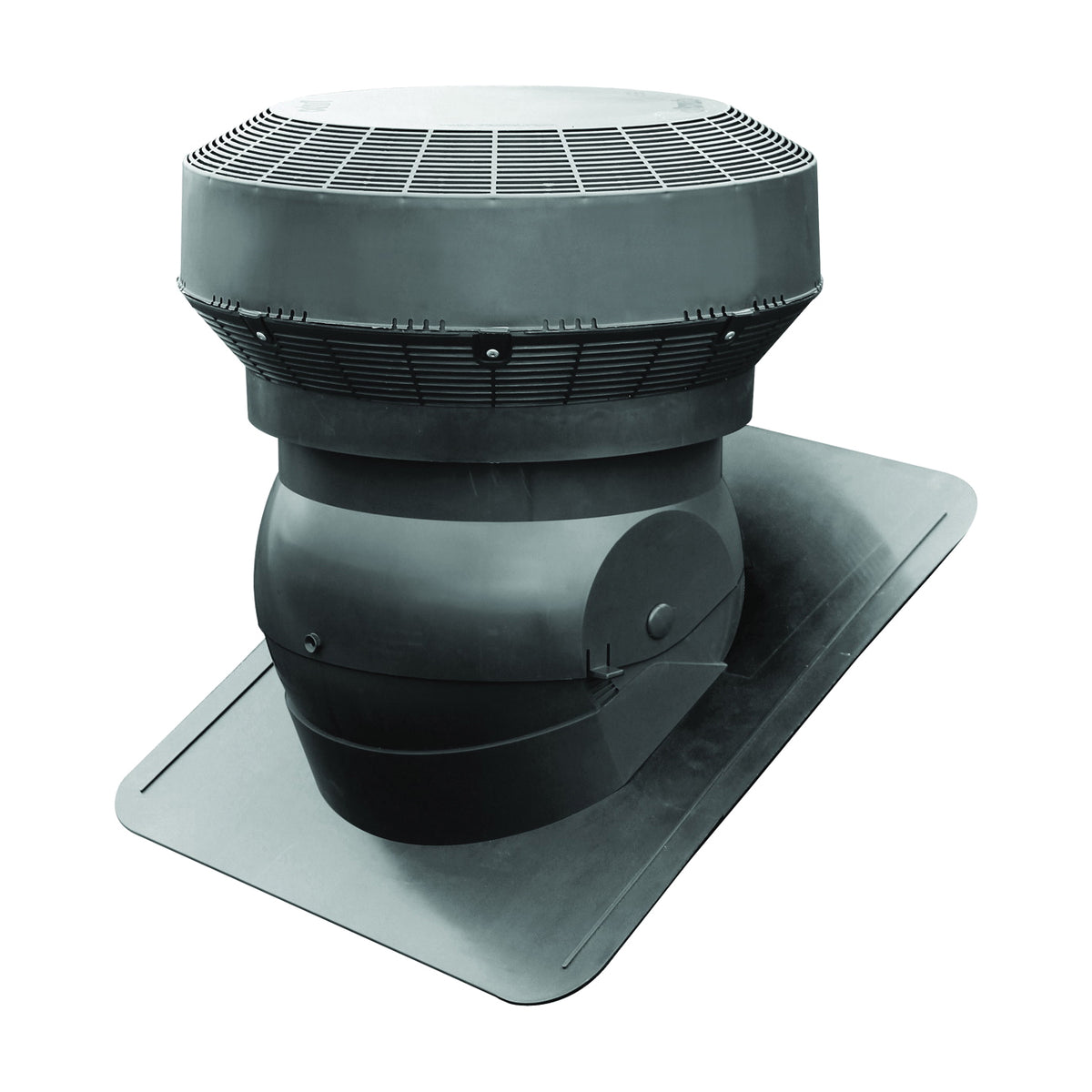 Duraflo 60PRO117BL Roof Vent, 18.18 in OAW, 117 sq-in Net Free Ventilating Area, Polypropylene, Black