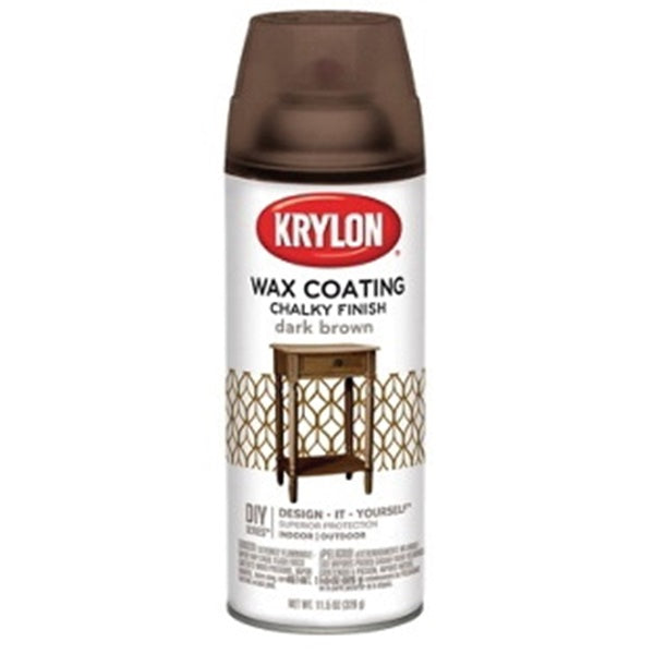 Krylon K04119000 Chalky Paint, Subtle, Dark Brown, 11.75 oz, Aerosol Can