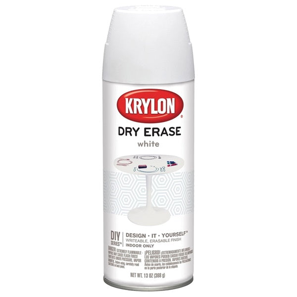 Krylon K03942000 Dry Erase Paint, White, 11.5 oz