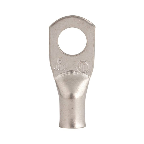 GB AML-201 Compression Lug, 6 AWG Wire, 5/16 in Stud, Copper Contact, Silver