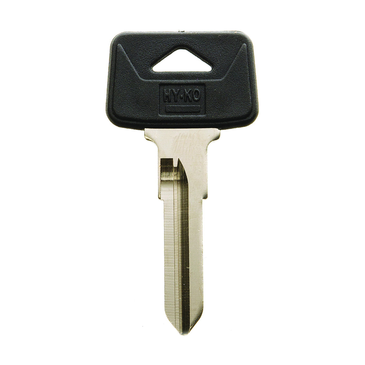 HY-KO 12005VL8 Automotive Key Blank, Brass/Plastic, Nickel, For: Volvo Vehicle Locks