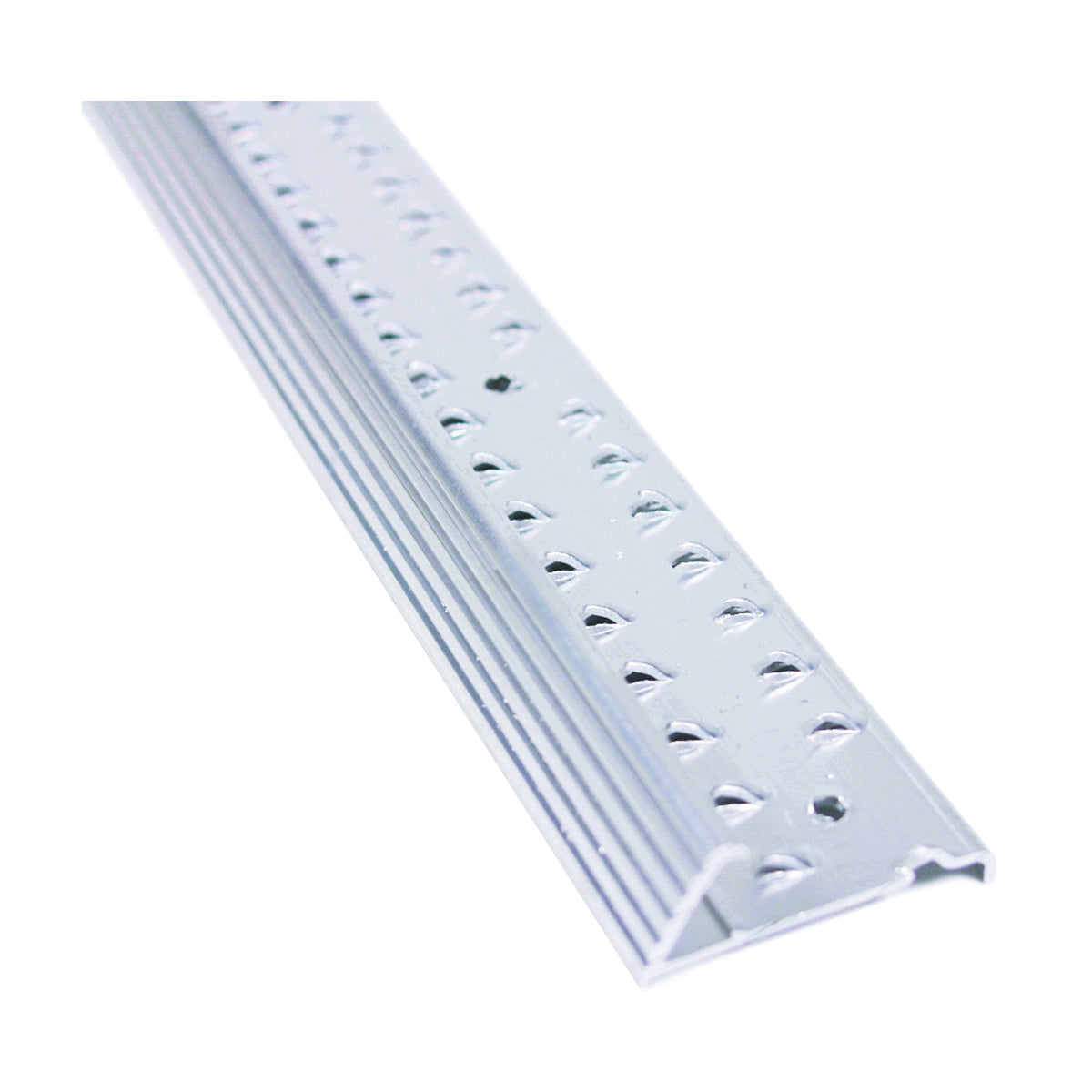 M-D 78139 Fluted Carpet Gripper, 72 in L, 1-3/8 in W, Aluminum, Silver