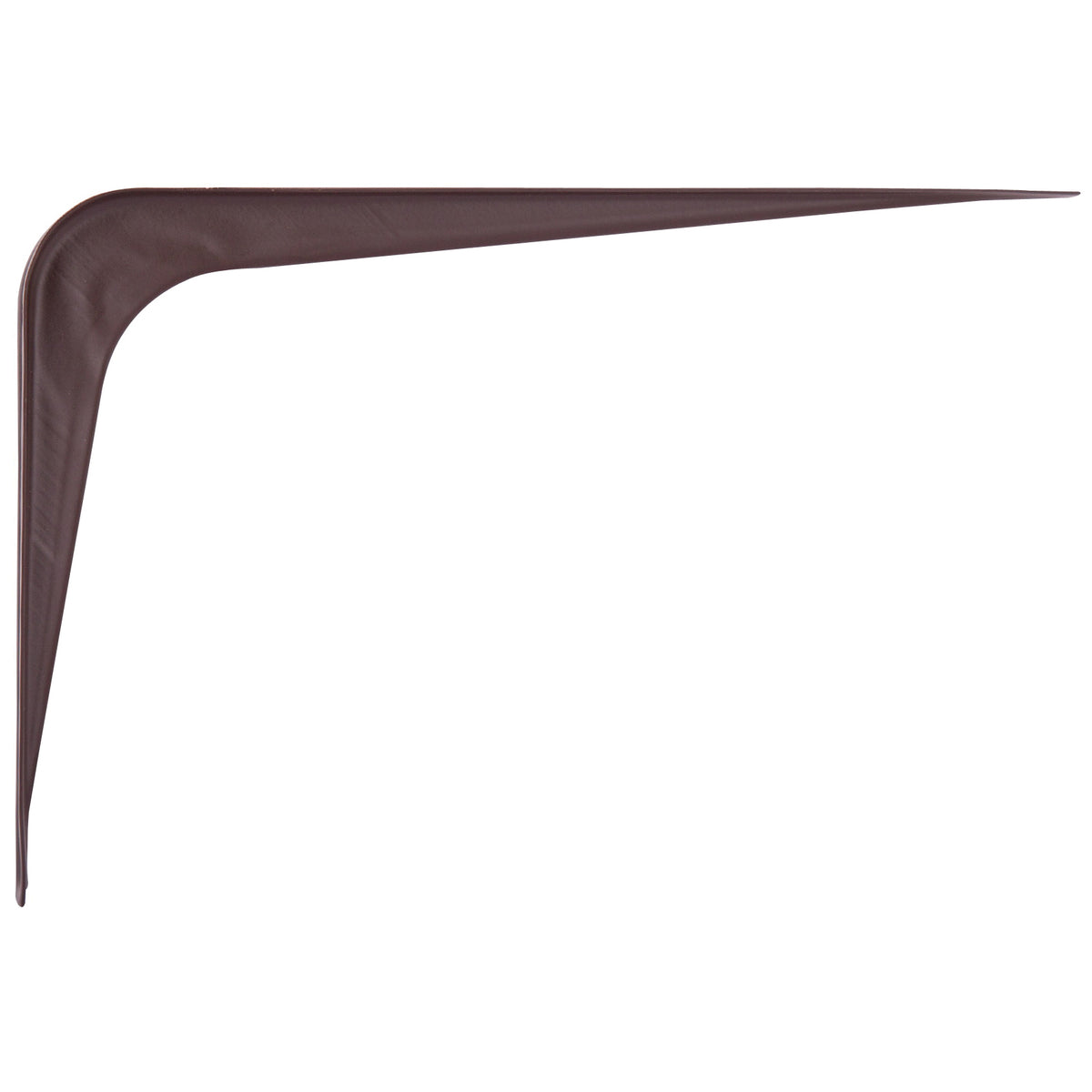 ProSource 21139CHO-PS Shelf Bracket, 95 lb/Pair, 8 in L, 6 in H, Steel, Chocolate