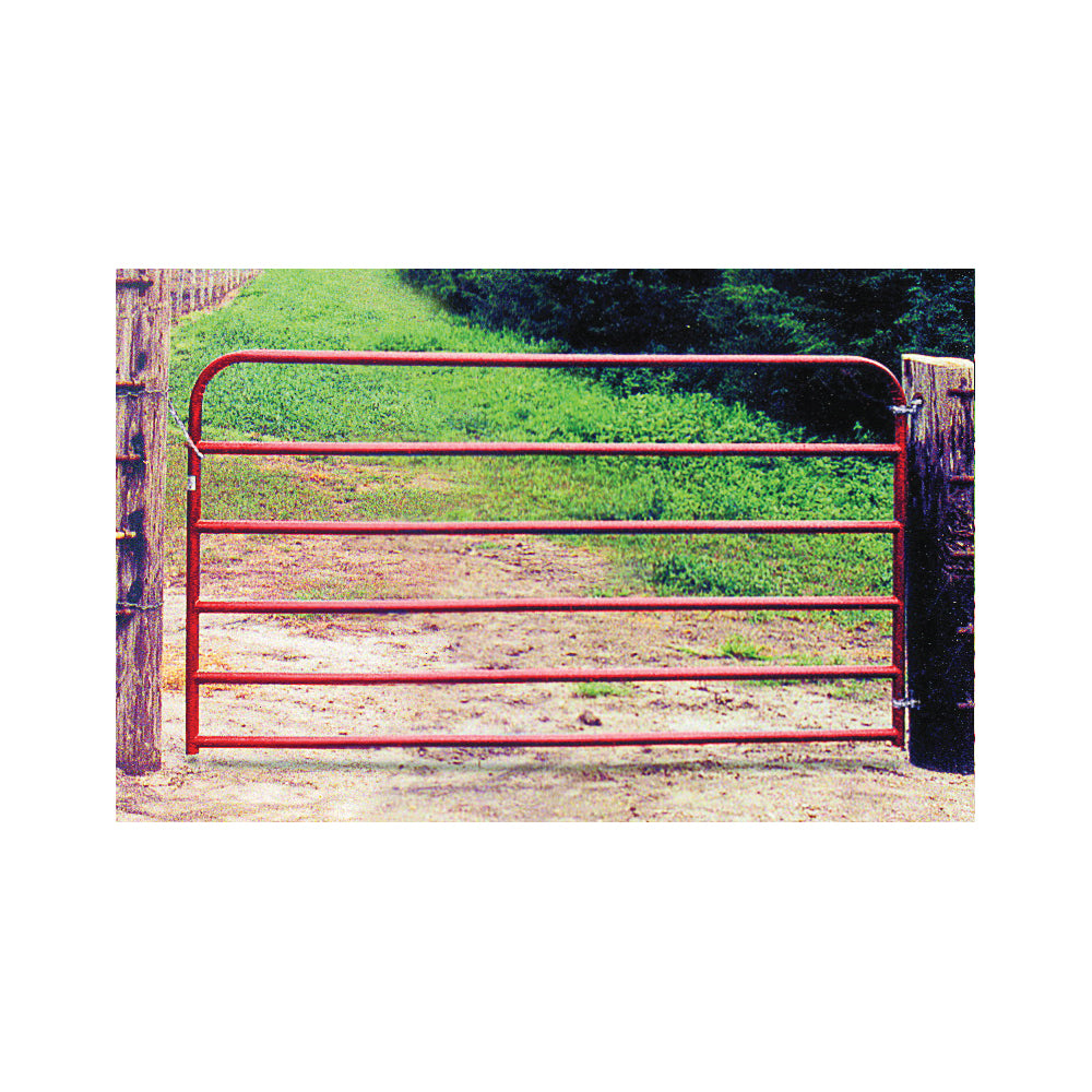 Behlen Country 40130061 Utility Gate, 50 in W Gate, 70 in H Gate, 20 ga Frame Tube/Channel, Red