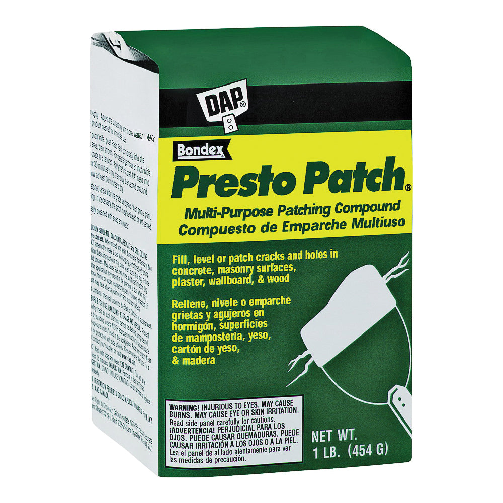 DAP Presto Patch 58505 Patching Compound, White, 4 lb Bag