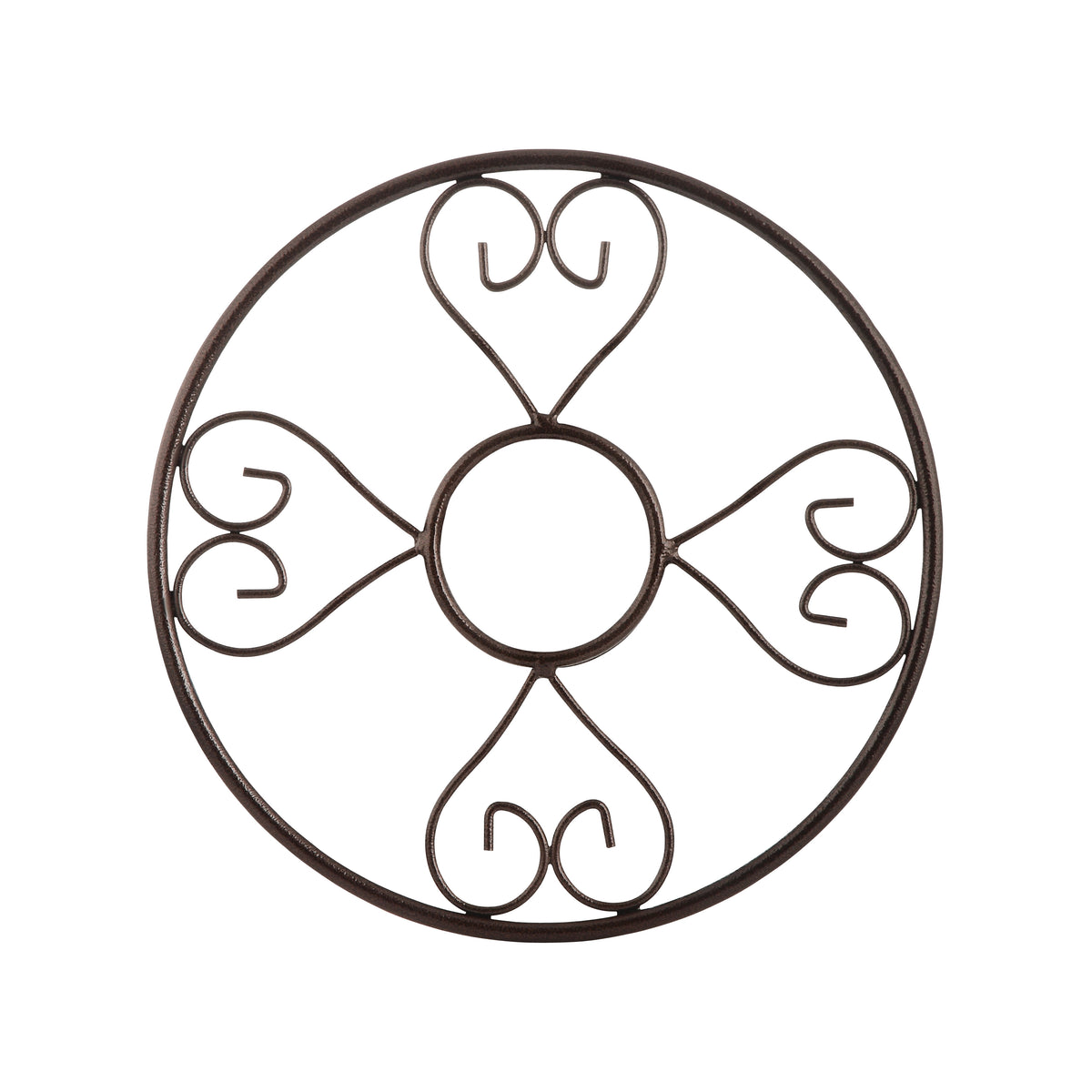 Landscapers Select HH021 Hose Hanger, 150 ft Capacity, Steel, Hammertone Brown, Powder-Coated, Wall Mounting