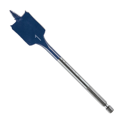 Bosch Daredevil DSB1013 Spade Drill Bit, 1 in Dia, 6 in OAL, 1-Flute, 1/4 in Dia Shank, Hex Shank